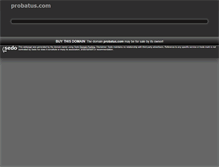 Tablet Screenshot of probatus.com